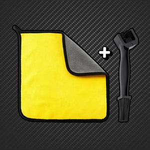 BUNDLE: Panno Magico + Spazzola Pulizia Catena Moto - WOWgadget